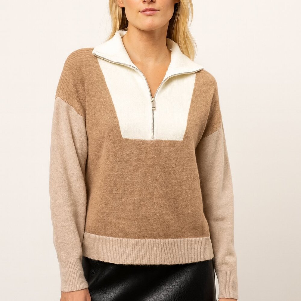 Ezra Color Block Sweater - Picture 2 of 4